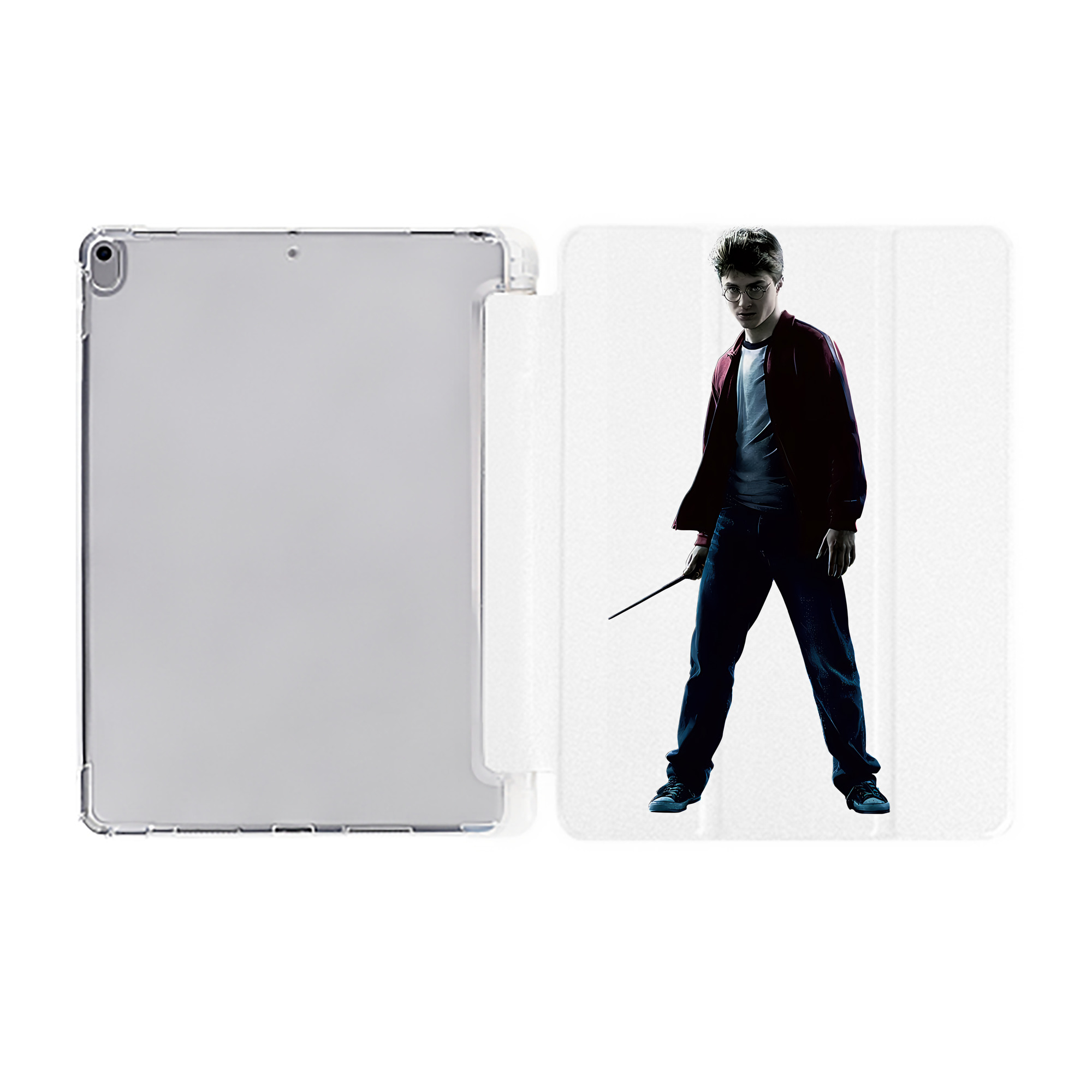 （画像用） Harry Potter ハリー・ポッターシリーズ IPad ケース ペン収納付き 三つ折りスタンド PUレザー×シリコン 対応機種9.5/10.5/10.9インチ